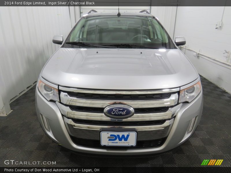 Ingot Silver / Charcoal Black 2014 Ford Edge Limited