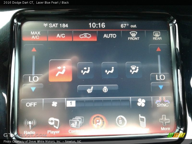 Laser Blue Pearl / Black 2016 Dodge Dart GT