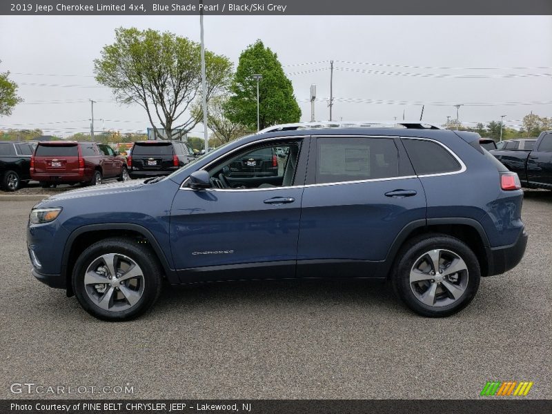 Blue Shade Pearl / Black/Ski Grey 2019 Jeep Cherokee Limited 4x4
