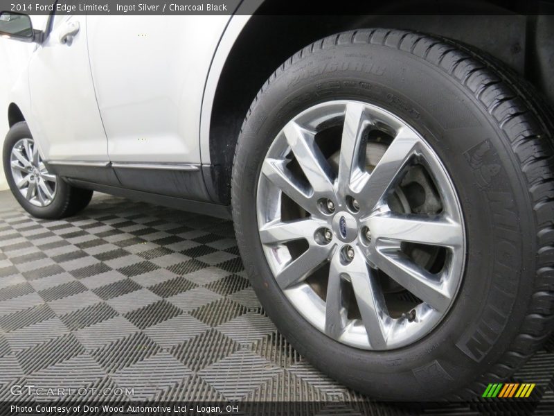 Ingot Silver / Charcoal Black 2014 Ford Edge Limited