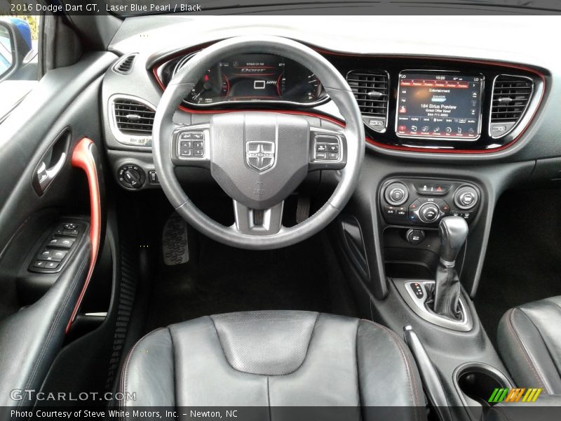 Laser Blue Pearl / Black 2016 Dodge Dart GT