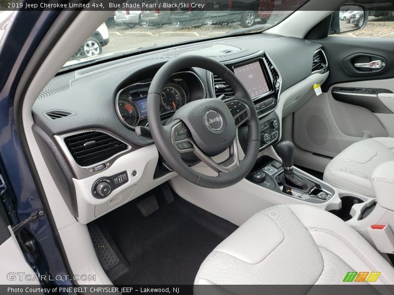 Blue Shade Pearl / Black/Ski Grey 2019 Jeep Cherokee Limited 4x4