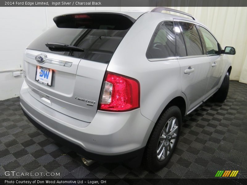 Ingot Silver / Charcoal Black 2014 Ford Edge Limited