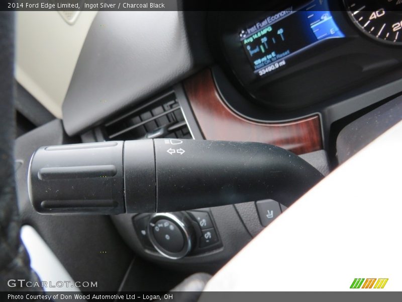 Ingot Silver / Charcoal Black 2014 Ford Edge Limited