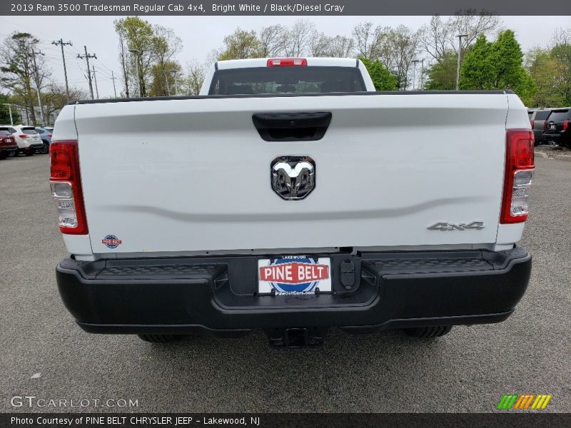 Bright White / Black/Diesel Gray 2019 Ram 3500 Tradesman Regular Cab 4x4