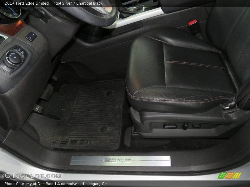 Ingot Silver / Charcoal Black 2014 Ford Edge Limited