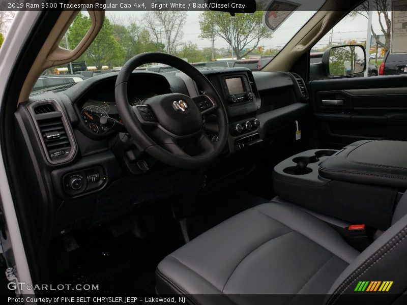Bright White / Black/Diesel Gray 2019 Ram 3500 Tradesman Regular Cab 4x4