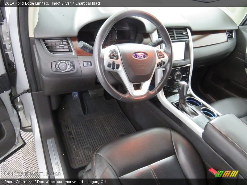Ingot Silver / Charcoal Black 2014 Ford Edge Limited
