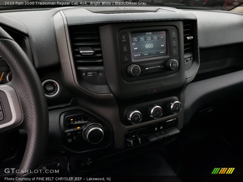 Bright White / Black/Diesel Gray 2019 Ram 3500 Tradesman Regular Cab 4x4
