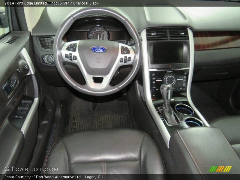 Ingot Silver / Charcoal Black 2014 Ford Edge Limited