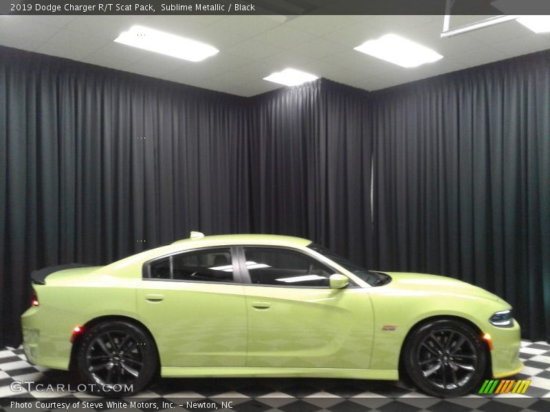 Sublime Metallic / Black 2019 Dodge Charger R/T Scat Pack