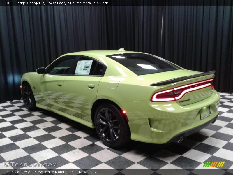 Sublime Metallic / Black 2019 Dodge Charger R/T Scat Pack