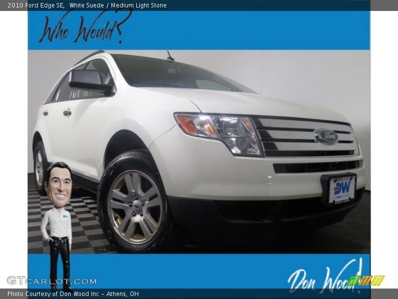 White Suede / Medium Light Stone 2010 Ford Edge SE