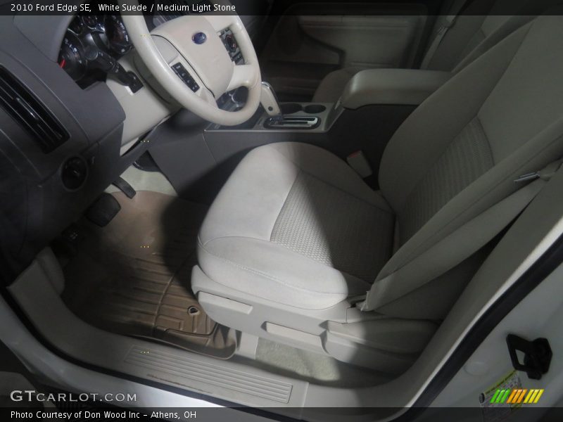 White Suede / Medium Light Stone 2010 Ford Edge SE