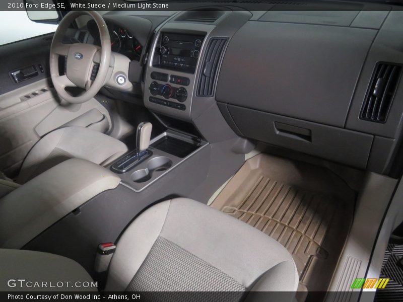 White Suede / Medium Light Stone 2010 Ford Edge SE