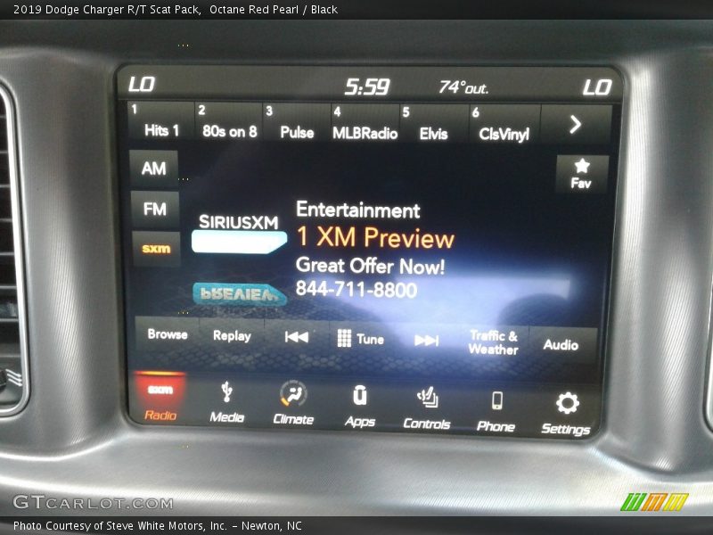 Octane Red Pearl / Black 2019 Dodge Charger R/T Scat Pack