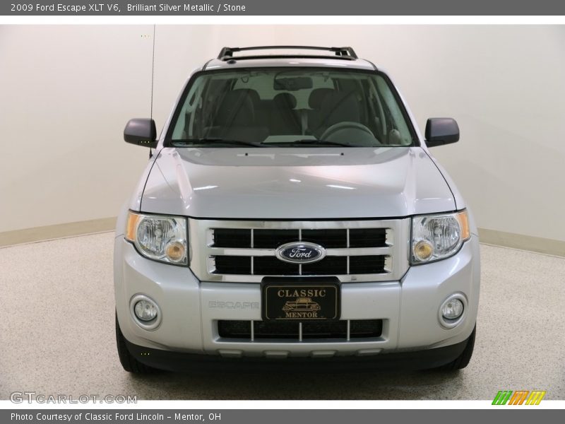 Brilliant Silver Metallic / Stone 2009 Ford Escape XLT V6