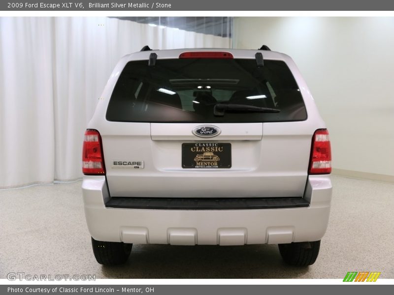 Brilliant Silver Metallic / Stone 2009 Ford Escape XLT V6