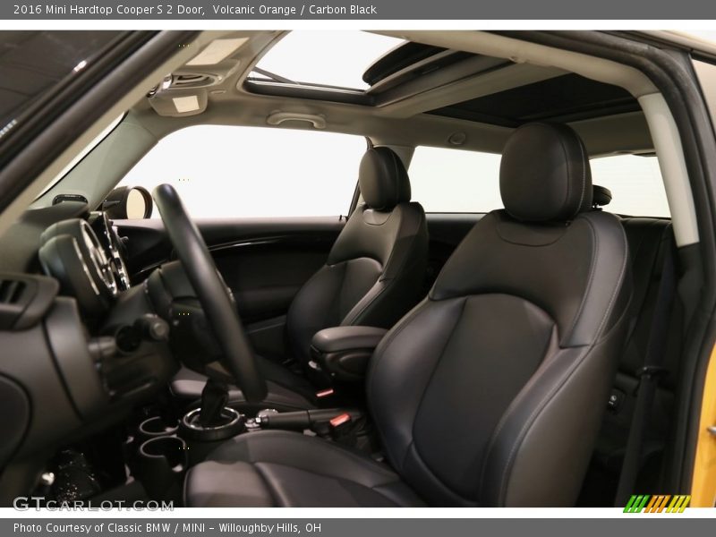 Volcanic Orange / Carbon Black 2016 Mini Hardtop Cooper S 2 Door