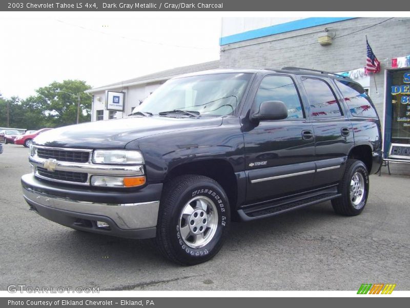 Dark Gray Metallic / Gray/Dark Charcoal 2003 Chevrolet Tahoe LS 4x4