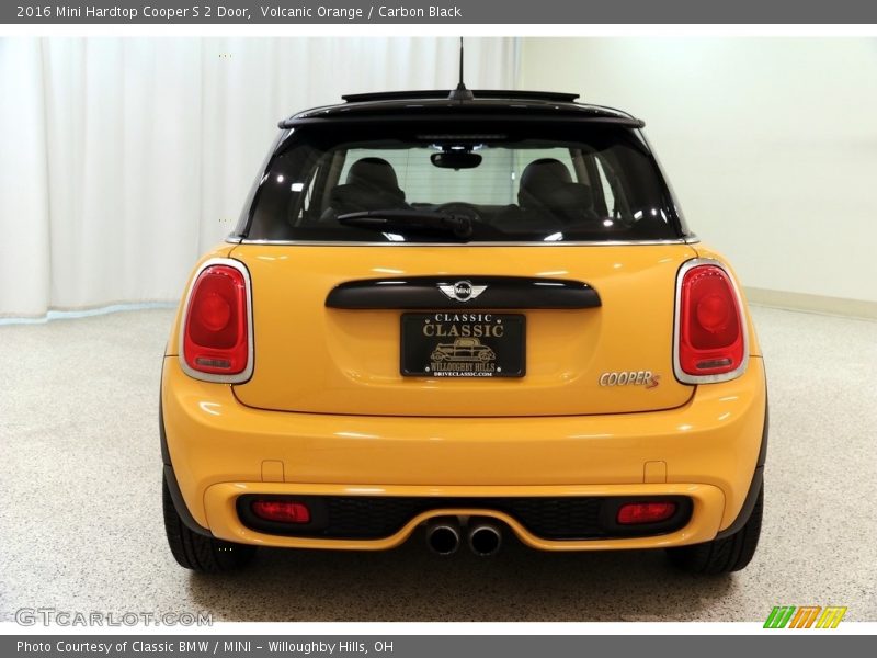 Volcanic Orange / Carbon Black 2016 Mini Hardtop Cooper S 2 Door