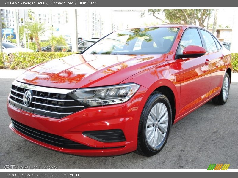 Tornado Red / Titan Black 2019 Volkswagen Jetta S