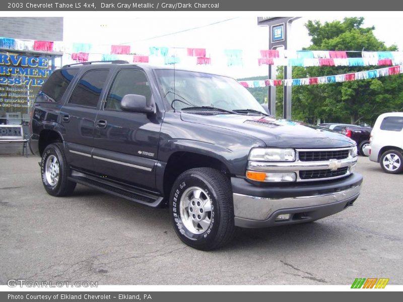 Dark Gray Metallic / Gray/Dark Charcoal 2003 Chevrolet Tahoe LS 4x4