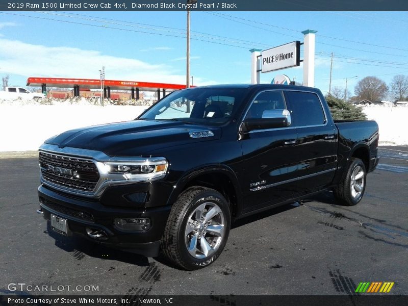 Diamond Black Crystal Pearl / Black 2019 Ram 1500 Limited Crew Cab 4x4