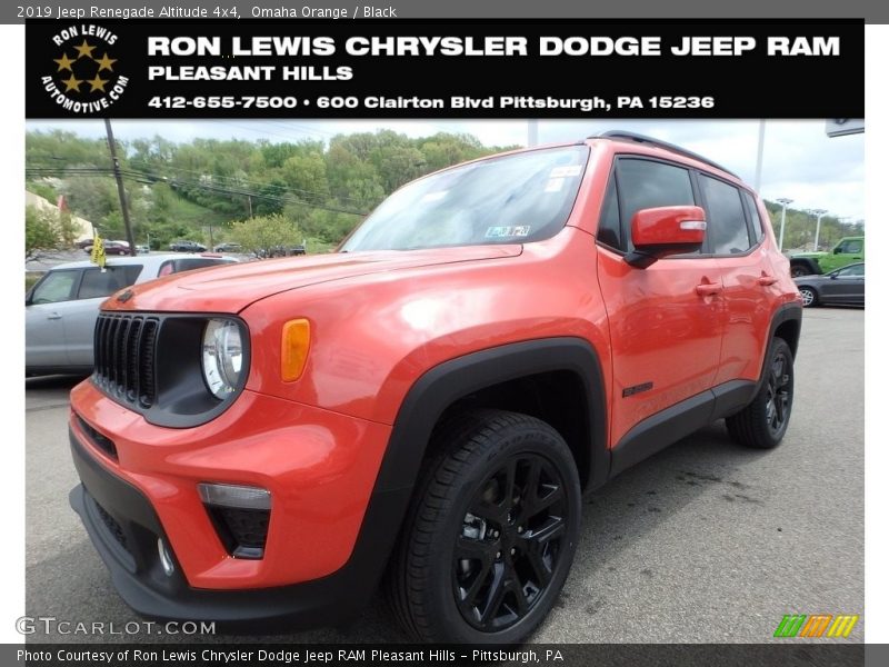 Omaha Orange / Black 2019 Jeep Renegade Altitude 4x4