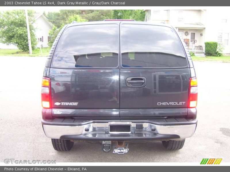 Dark Gray Metallic / Gray/Dark Charcoal 2003 Chevrolet Tahoe LS 4x4