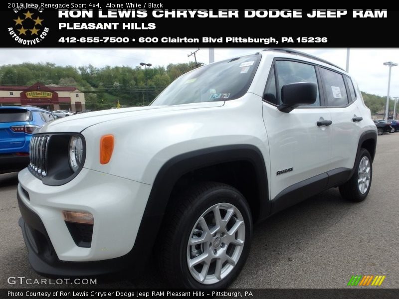 Alpine White / Black 2019 Jeep Renegade Sport 4x4