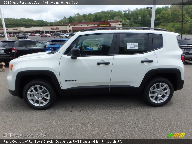 Alpine White / Black 2019 Jeep Renegade Sport 4x4
