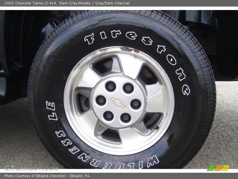 Dark Gray Metallic / Gray/Dark Charcoal 2003 Chevrolet Tahoe LS 4x4