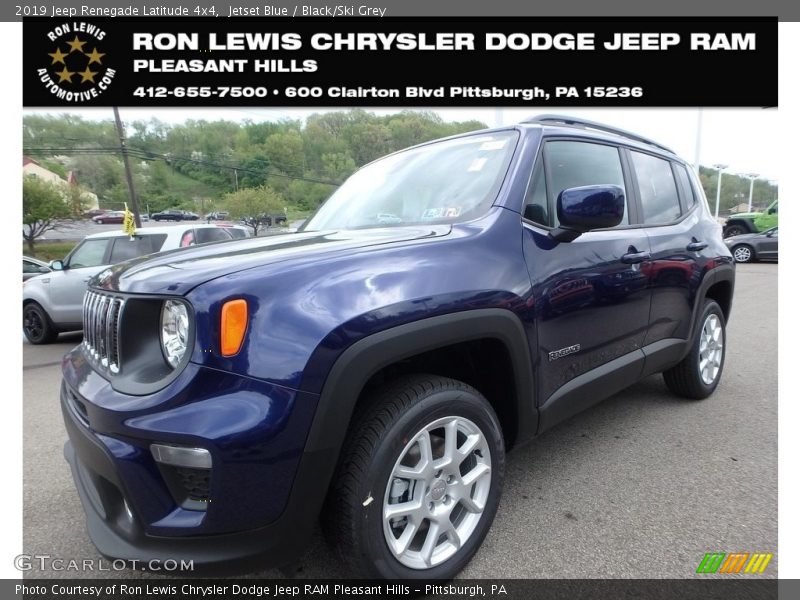 Jetset Blue / Black/Ski Grey 2019 Jeep Renegade Latitude 4x4