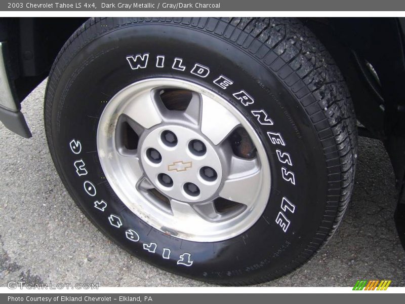 Dark Gray Metallic / Gray/Dark Charcoal 2003 Chevrolet Tahoe LS 4x4