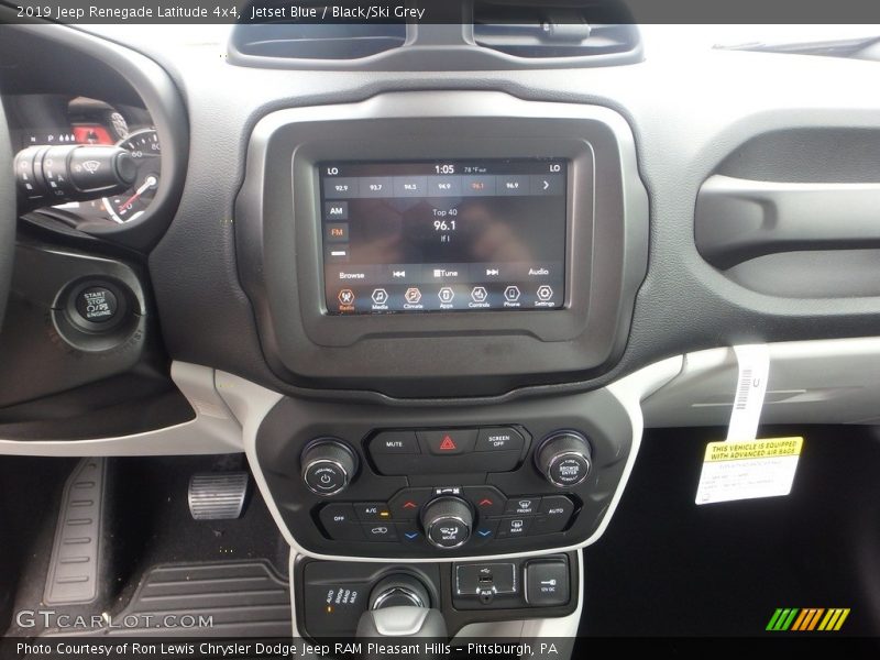 Jetset Blue / Black/Ski Grey 2019 Jeep Renegade Latitude 4x4