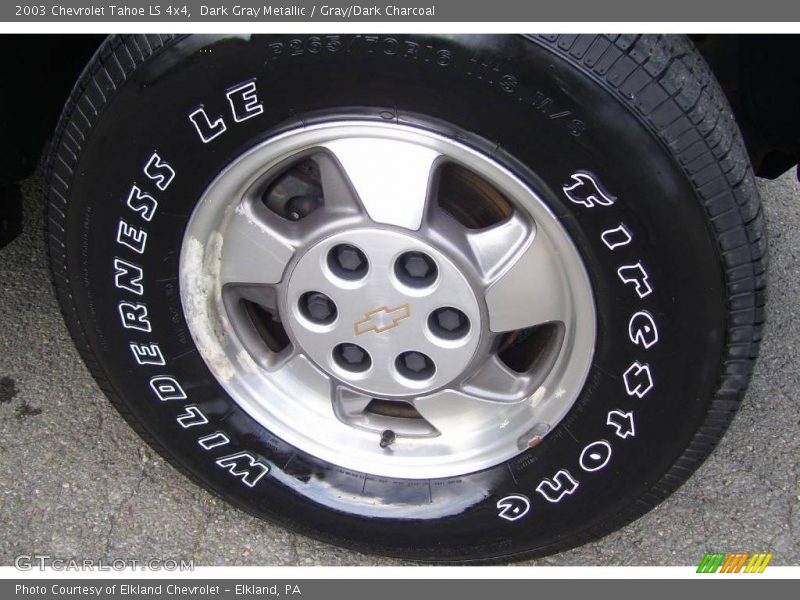 Dark Gray Metallic / Gray/Dark Charcoal 2003 Chevrolet Tahoe LS 4x4