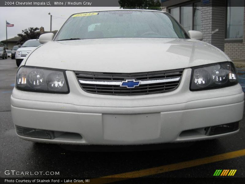 White / Medium Gray 2004 Chevrolet Impala LS