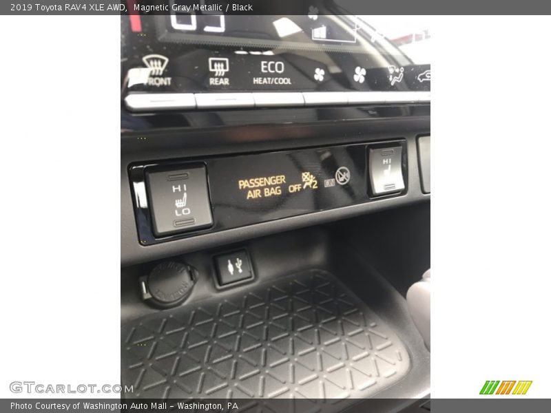 Magnetic Gray Metallic / Black 2019 Toyota RAV4 XLE AWD