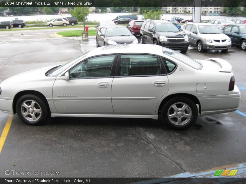 White / Medium Gray 2004 Chevrolet Impala LS