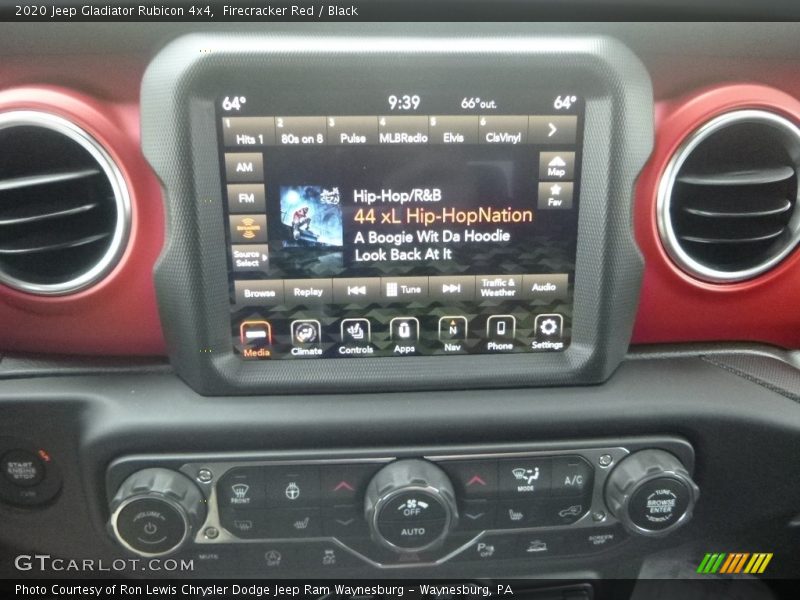 Controls of 2020 Gladiator Rubicon 4x4