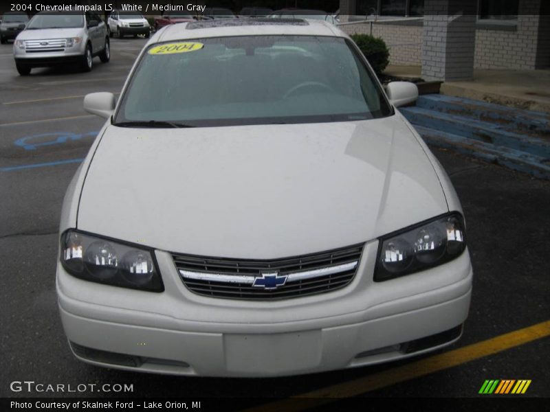 White / Medium Gray 2004 Chevrolet Impala LS