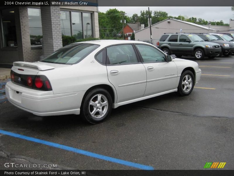 White / Medium Gray 2004 Chevrolet Impala LS