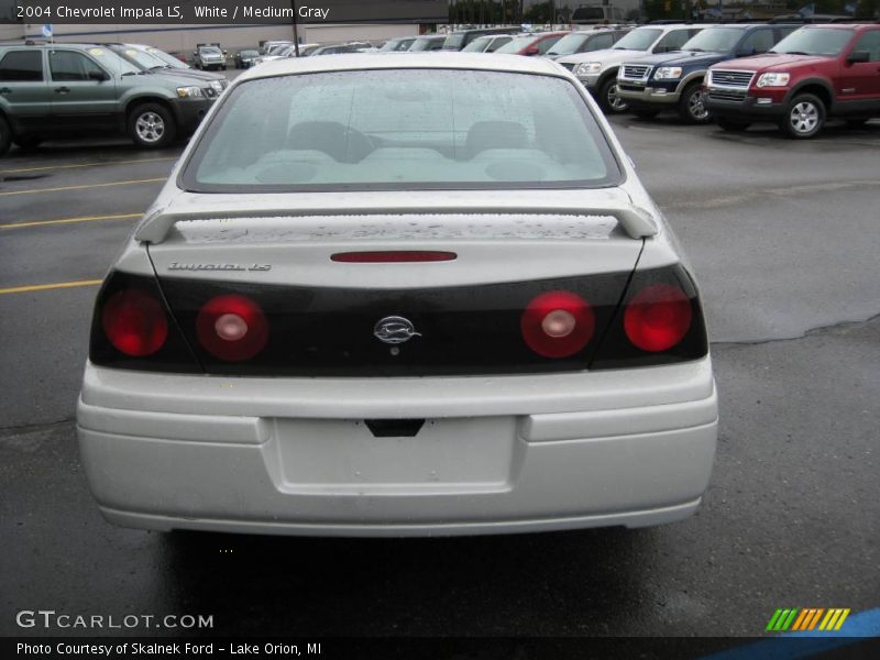 White / Medium Gray 2004 Chevrolet Impala LS