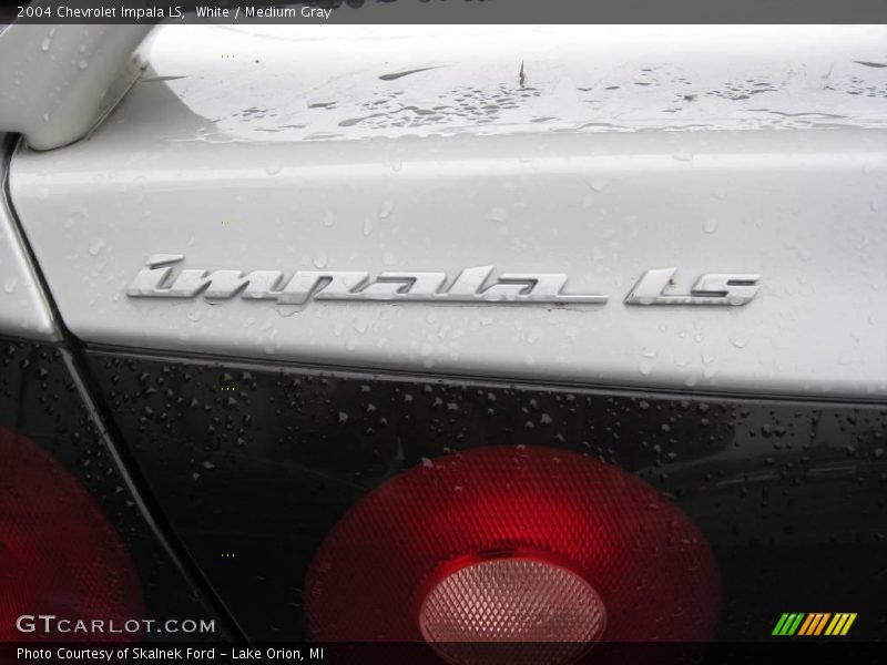 White / Medium Gray 2004 Chevrolet Impala LS