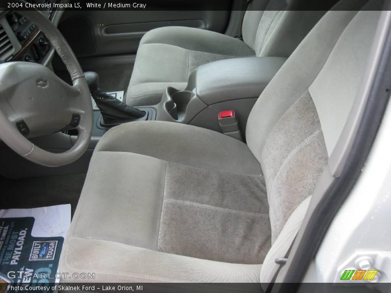 White / Medium Gray 2004 Chevrolet Impala LS