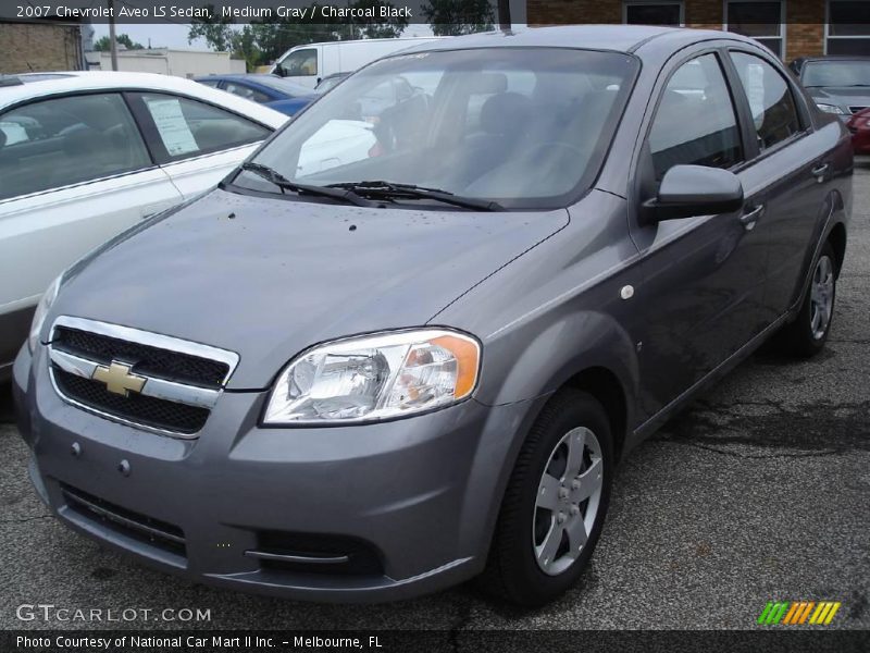 Medium Gray / Charcoal Black 2007 Chevrolet Aveo LS Sedan