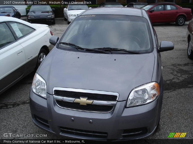 Medium Gray / Charcoal Black 2007 Chevrolet Aveo LS Sedan