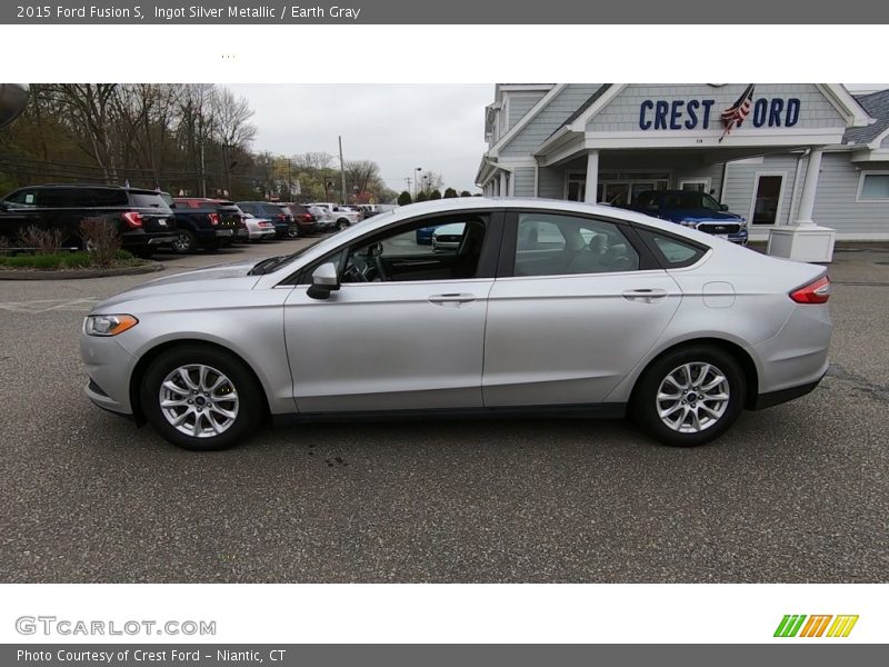 Ingot Silver Metallic / Earth Gray 2015 Ford Fusion S