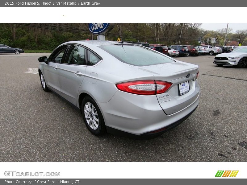 Ingot Silver Metallic / Earth Gray 2015 Ford Fusion S